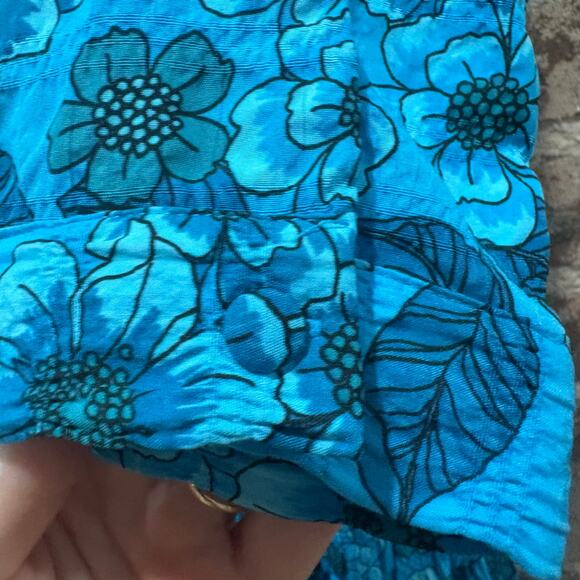 Zara Sharon Floral Tiered Babydoll Swing Mini Dress Blogger Favorite Size S - Picture 8 of 10